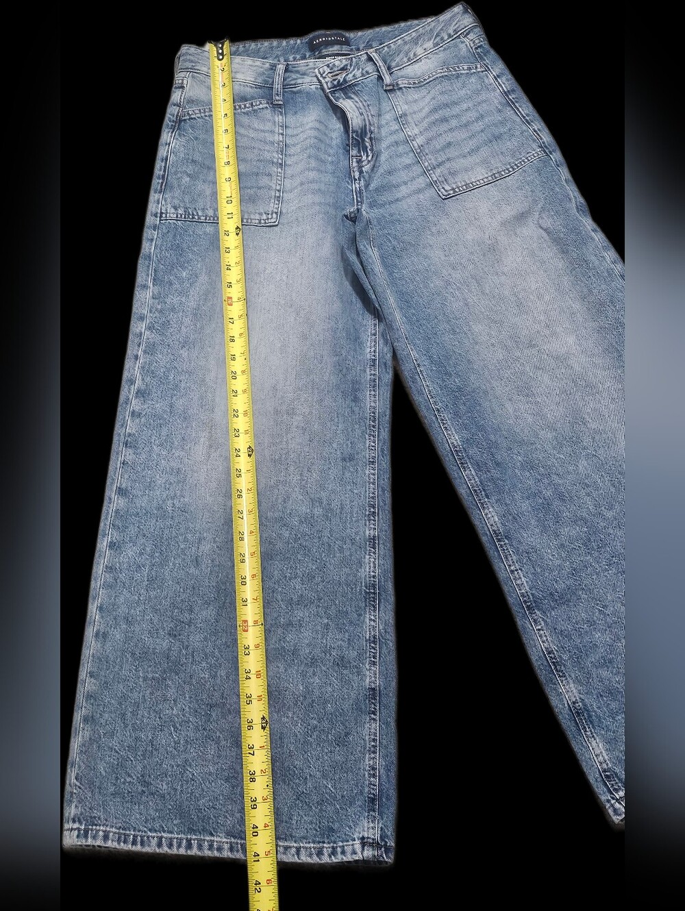 Aeropostale Women's Light Blue Washed Jeans - Super Baggy - Picture 8 of 10